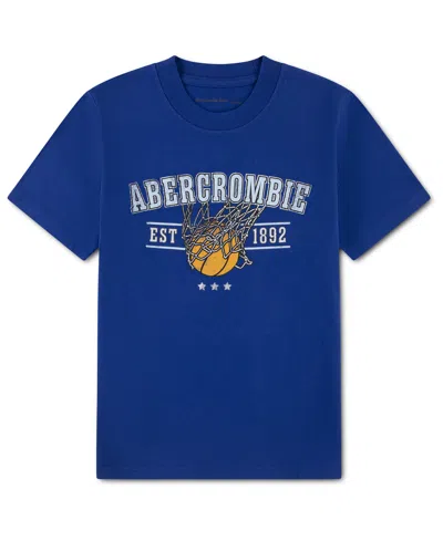Abercrombie Kids' Boys' Crewneck Basketball T-shirt In Blue