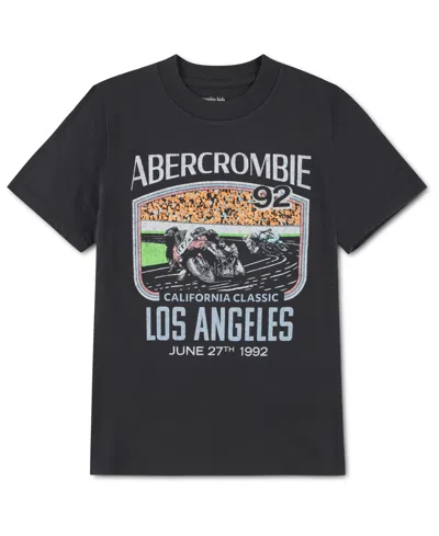 Abercrombie Kids' Boys' Crewneck California Classic T-shirt In Black