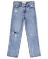 Abercrombie Boys Destructed Baggy Fit Jeans In Blue