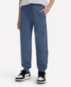 Abercrombie Boys Essential Fleece Jogger Pants In Blue