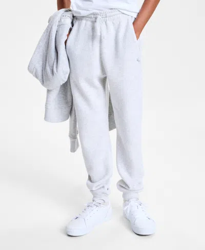 Abercrombie Kids' Boys Essential Fleece Jogger Pants In White