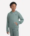 Abercrombie Boys Essential Fleece Pullover Hoodie In Green