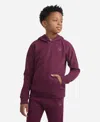Abercrombie Boys Essential Fleece Pullover Hoodie In Brown
