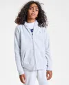 Abercrombie Boys Essential Full Zip Hoodie In Gray
