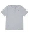 Abercrombie Boys Essential Henley T-shirt In Gray