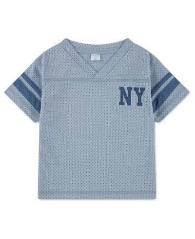 Abercrombie Babies' Boys' Football Jersey T-shirt In Blue