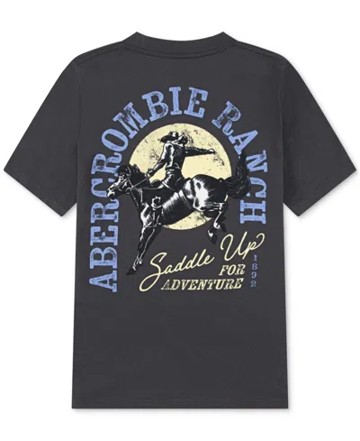 Abercrombie Kids' Boys Giddy Up T-shirt In Black