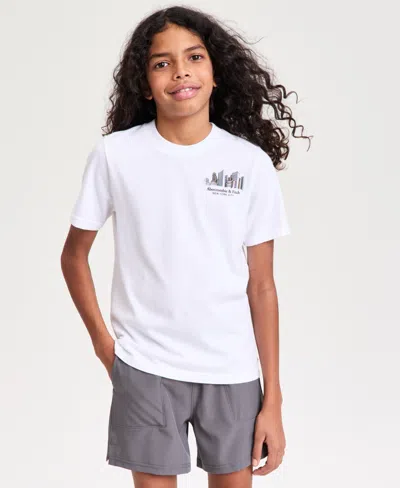 Abercrombie Kids' Boys' Nyc Sketch T-shirt In White