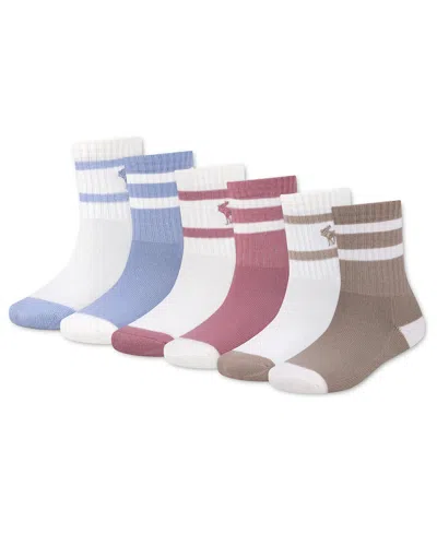 Abercrombie Kids' Boys' Or Girls' 5-11 Half Crew Socks, 6-pack In Multi