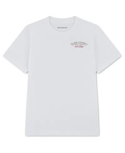 Abercrombie Kids' Boys' Pizzeria Graphic T-shirt In White
