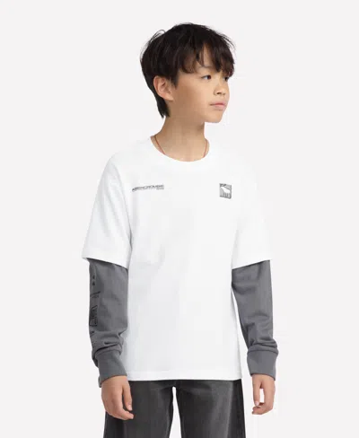 Abercrombie Kids' Boys Racetrack T-shirt In White