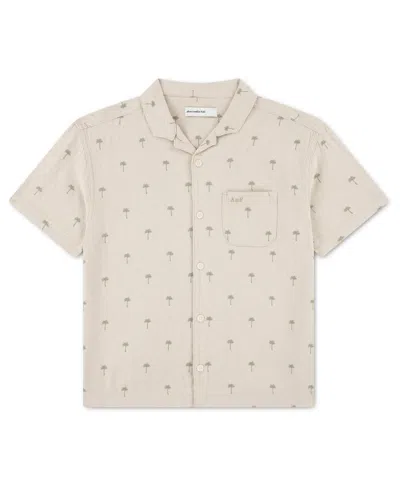 Abercrombie Kids' Boys' Short-sleeve Camp Shirt In Neutral