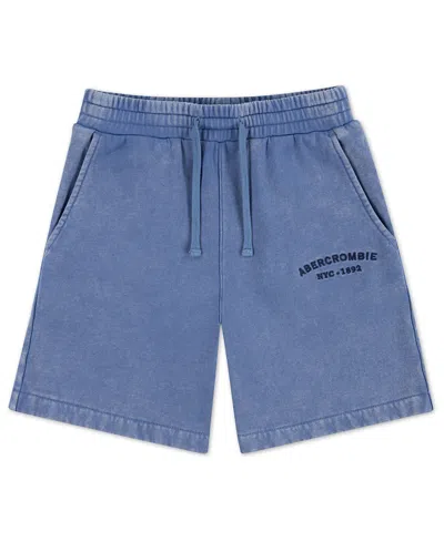 Abercrombie Kids' Boys' Sunfaded Fleece Pull-on Shorts In Blue
