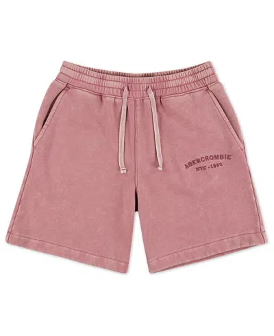 Abercrombie Kids' Boys' Sunfaded Fleece Pull-on Shorts In Pink