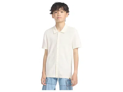 Abercrombie Button Through Swolo (big Kid) Boy's Clothing Jet Stream : 11-12 (big Kids), Cotton/nylon/viscose In White