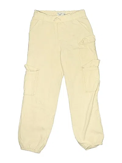 Pre-owned Abercrombie Kids' Cargo Pants In Yellow