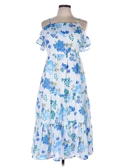 Pre-owned Abercrombie Casual Dress In Blue