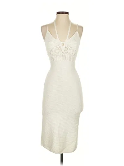 Pre-owned Abercrombie Cocktail Dress In White
