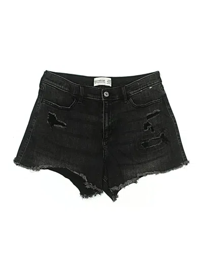 Pre-owned Abercrombie Kids' Denim Shorts In Black