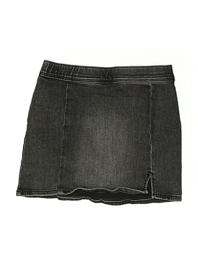 Pre-owned Abercrombie Kids' Denim Skirt In Gray