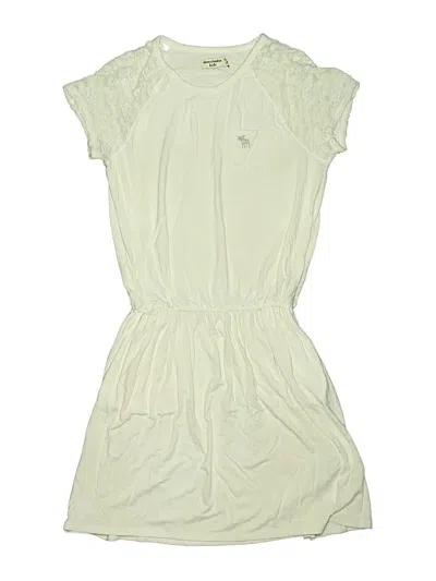 Pre-owned Abercrombie Kids' Dress In White