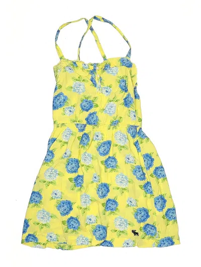 Pre-owned Abercrombie Kids' Dress In Yellow