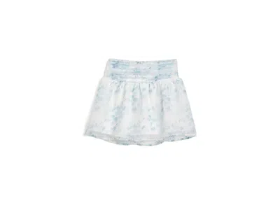 Abercrombie Emerson Organza Skort (big Kids) Girl's Skirt Jet Stream: 9-10 Big Kid In Blue