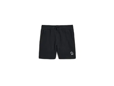 Abercrombie Essential Fleece Shorts (big Kids) Boy's Shorts Anf Anthracite: 7-8 Big Kid One Size In Brown