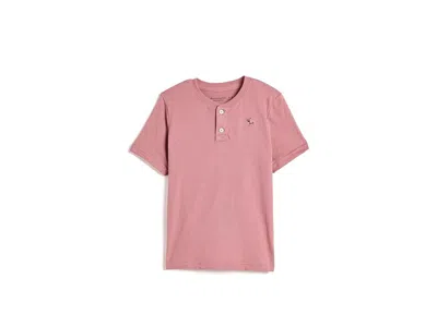 Abercrombie Essential Henley Tee (little Kid/big Kid) Boy's T Shirt Dusty Rose: 17-18 (big Kid) In Brown