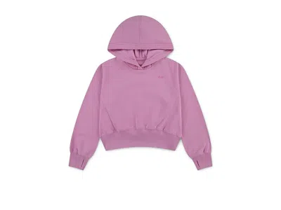 Abercrombie Essential Pullover Hoodie (little Kid/big Kid) Girl's Sweatshirt Begonia Pink : 9-10 (big Kids), Cot