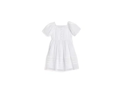 Abercrombie Faux Pintuck Mini Dress (big Kids) Girl's Dress Bright White: 17-18 (big Kid)