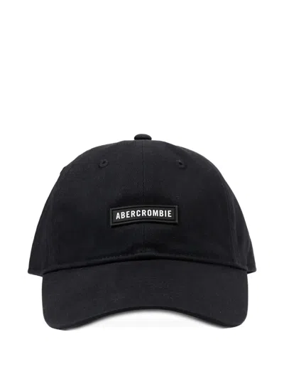 Abercrombie Fitch Kids' Logo Baseball Cap In Black