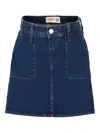 Abercrombie Fitch Pocket Denim Mini Skirt In Multi