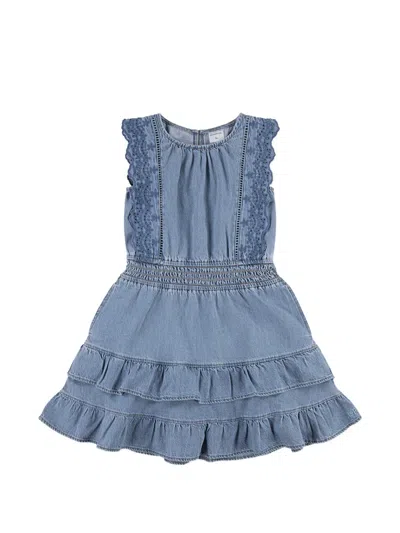 Abercrombie Fitch Kids' Ruffled Tiered Dress In Blue