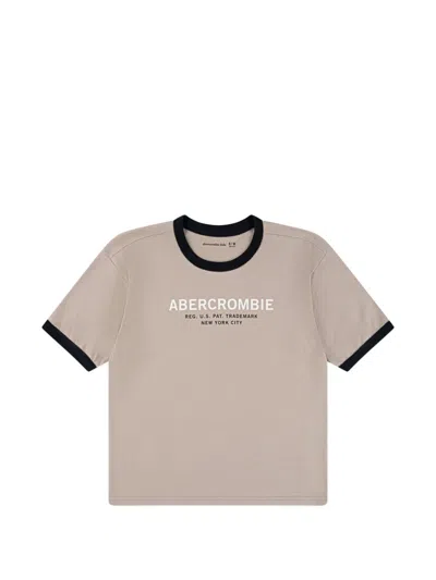 Abercrombie Fitch Kids' Short-sleeve T-shirt In Neutral