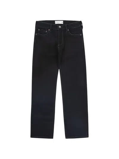 Abercrombie Fitch Kids' Straight Jeans In Black