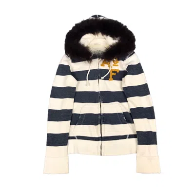 Pre-owned Abercrombie Fitch X If Six Was Nine Japanese Fur Hoodies Distressed Zipper Hoodies Lgb Style In Striped