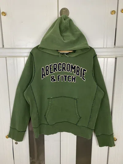 Pre-owned Abercrombie Fitch X Vintage Abecrombie Fitch Hoodies In Green