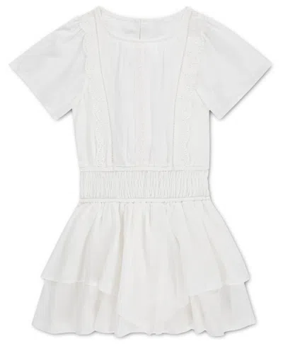 Abercrombie Kids' Girls' 5-16 Smocked Dress In White