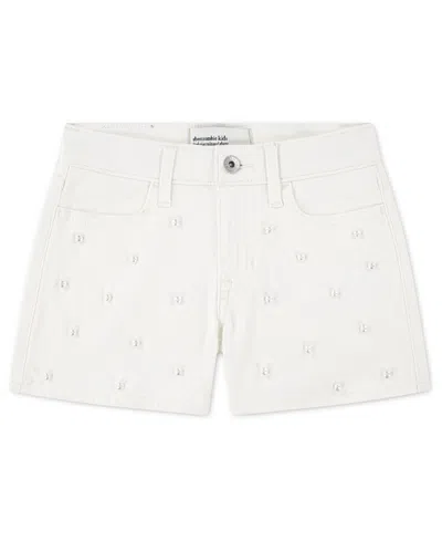 Abercrombie Kids' Girls' 5-18 Pocket Detail Twill Shorts In White