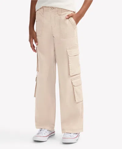 Abercrombie Kids' Girls 5â18 Wide-leg Twill Cargo Pants In Brown