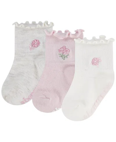 Abercrombie Kids' Girls' 6m-4t Crew Socks, 3-pack In Neutral