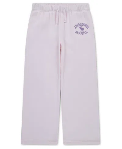 Abercrombie Kids' Girls' 7-16 Logo Low-rise Baggy Fleece Pants In Purple