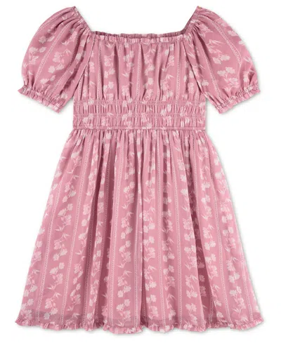 Abercrombie Kids' Girls' 7-16 Puff Sleeve Dress In Pink