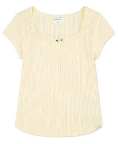 Abercrombie Kids' Girls' 7-16 Short-sleeve Top In Black