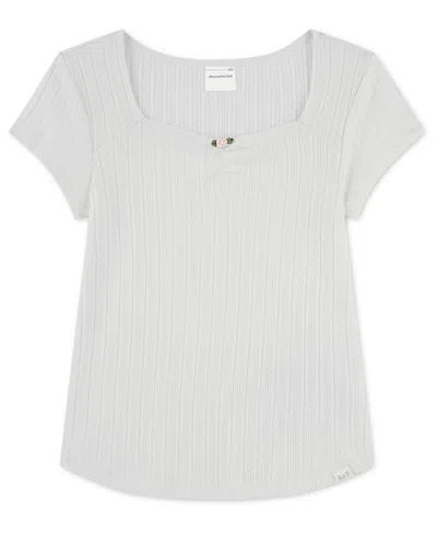 Abercrombie Kids' Girls' 7-16 Short-sleeve Top In White