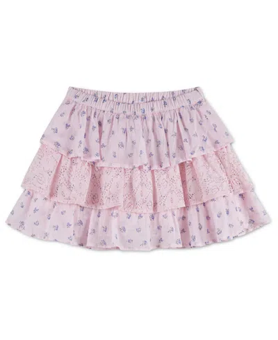 Abercrombie Kids' Girls' 7-16 Tiered Mini Skort In Pink