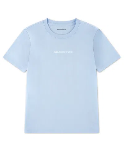 Abercrombie Kids' Girls' Berry Flag Oversized T-shirt In Blue