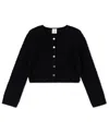 Abercrombie Girls Cable Knit Cardigan Sweater In Black