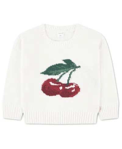 Abercrombie Babies' Girls' Cherry Oversized Sweater In White